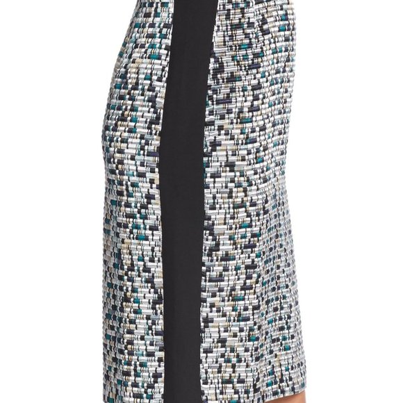 BOSS HUGO BOSS "Votina" jacquard silk blend skirt -SZ 4 - Picture 8 of 16